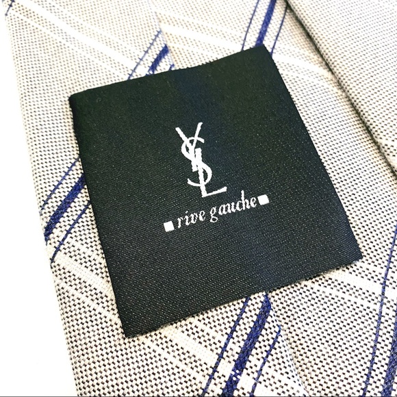 YSL wool & silk blend necktie NWOT - Picture 5 of 7